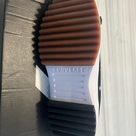 Converse Black and White Platform Low-Top Sneakers unisex M 8.5 W 10 - Picture 8 of 8